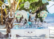 Boda en los colores Tiffany y rosado {Alexander+Anastasia}