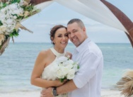 Boda íntima en la playa de Punta Cana