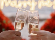 Propuesta de matrimonio en Punta Cana con rosas y violín